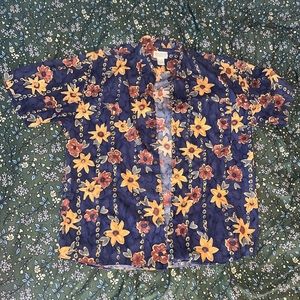 SOLD Floral Button Up